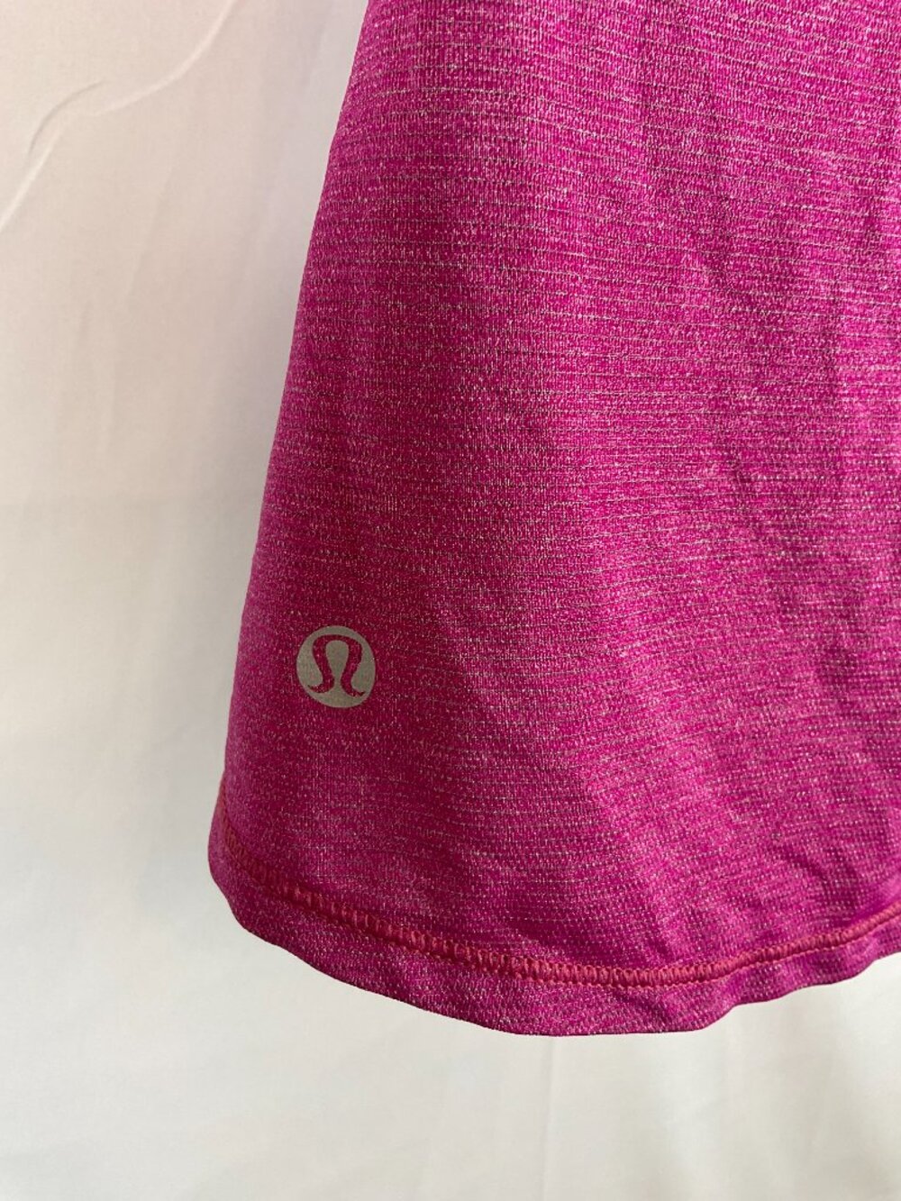 Lululemon 2-In-Run Tank 6 Heathered Raspberry Micro Macro Stripe Racerback - Picture 10 of 10
